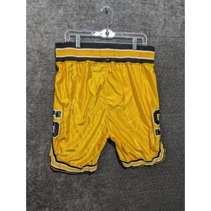 Rawlings Adult Basketball Shorts Yellow Black White Size 36 Athletic